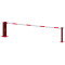 Manual barrier | with pneumatic spring | and fixed pole support | clear width: 4000 mm | with double profile cylinder lock on the main support